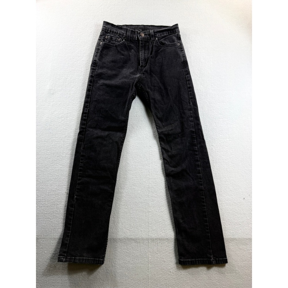 Levi's 511 Slim Jeans Mens 28x30 Black Faded Denim